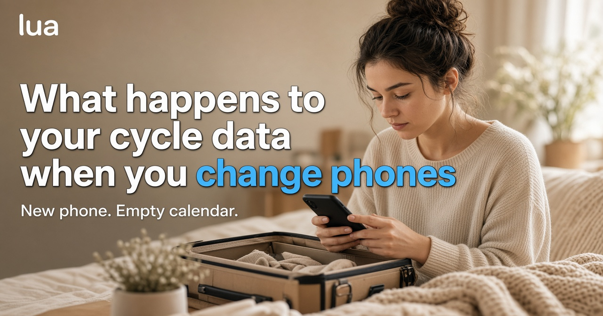 What happens to your cycle data when you change phones